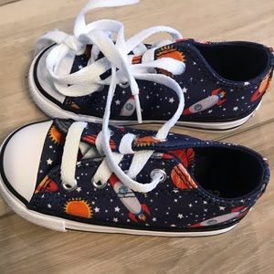 Converse space new toddler blue sun stars planets
